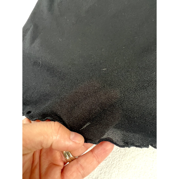 Women's Carol Rose Sleeveless Tank Top Scoop Neckline Sz Small Black Mesh Y2K - Picture 3 of 10